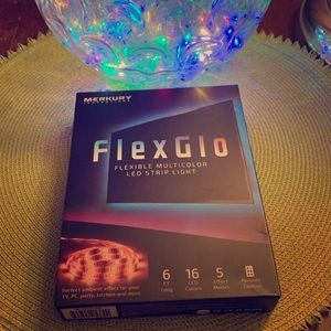 FlexGlo Flexible Colored LED Strip Light, NWT